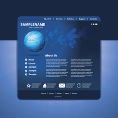 Wall Mural - website template
