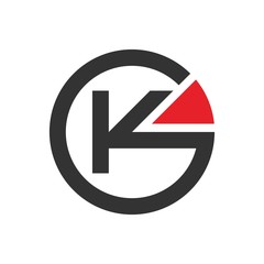 Wall Mural - letter c and k logo vector