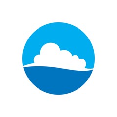 Poster - cloud logo vector. icon template.