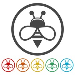 Poster - Bee Logo Sign Icon 