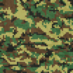 Wall Mural - seamless, digital camouflage pattern vector
