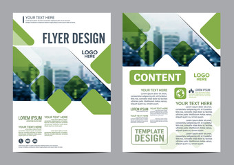 Greenery Brochure Layout design template. Annual Report Flyer Leaflet cover Presentation Modern background. illustration vector in A4 size