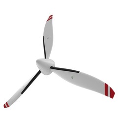 Wall Mural - Propeller Blade on white. 3D illustration