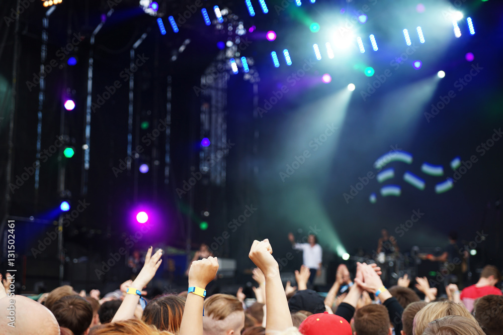 Crowd at a open air concert