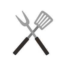 Roasting Utensil Cutlery Icon Vector Illustration Design