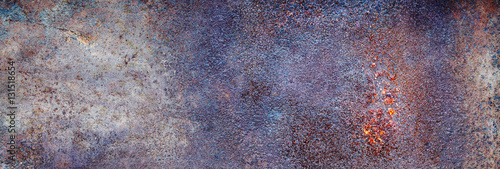 Fotografía metal surface of rusty steel and the old paint