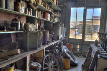 Old Gas Station Interior, Ghost Town Of Bodie
