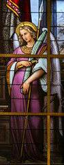 Canvas Print - Stained Glass - Allegory on the Suffering of Jesus