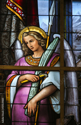 Plakat na zamówienie Stained Glass - Allegory on the Suffering of Jesus