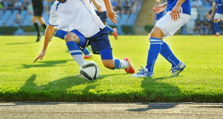 Poster - Football match in sunny summer day