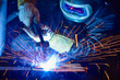 © zilber42 - Industrial steel welder in factory technical,