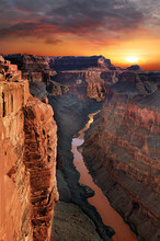 Grand Canyon, Arizona. The Grand Canyon Is A Steep-sided Canyon Carved By The Colorado River In The State Of Arizona.