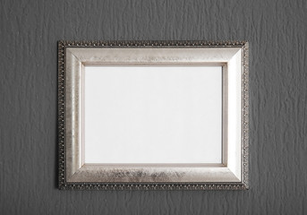 Wall Mural - Old vintage frame on dark wall