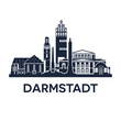 Darmstadt Skyline Emblem