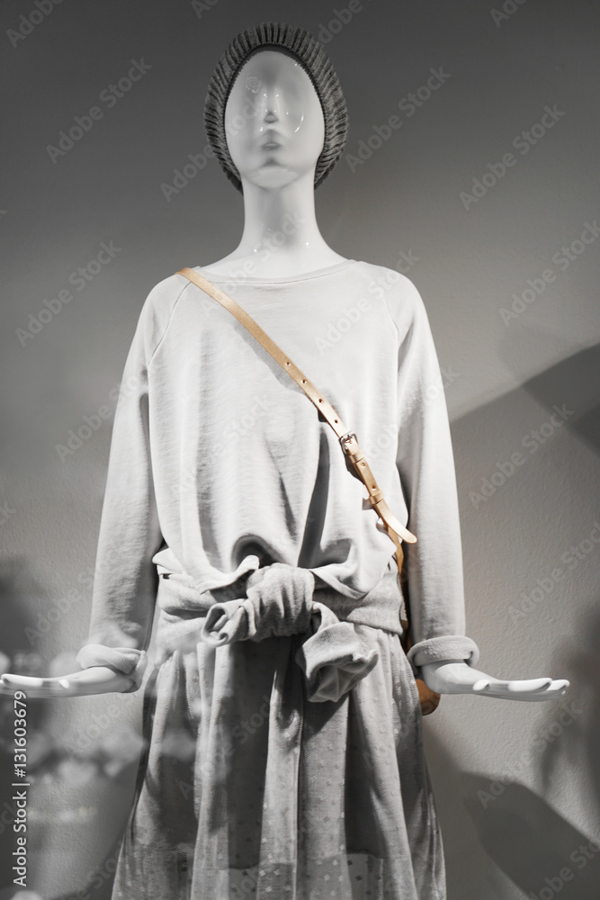 Fashion mannequin in department store