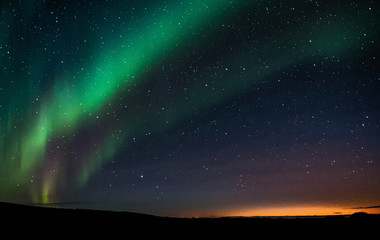 northen lights (aurora borealis) in iceland