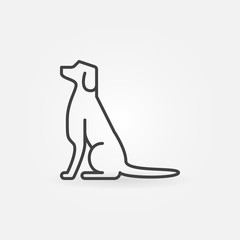 Poster - Dog line icon