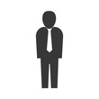 © djvstock - Businessman executive pictogram icon vector illustration graphic design