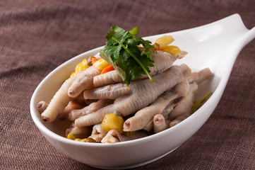 Chicken Feet with Pickled Peppers