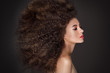 © neonshot - Beauty portrait of girl with afro.