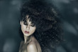 © neonshot - Beauty portrait of girl with afro.