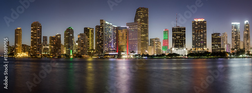 Zdjęcie XXL Miami, Floryda, USA śródmieścia linia horyzontu.