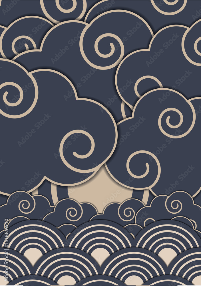 Japanese pattern design vector EPS10 Stock Vector | Adobe Stock