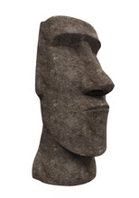 Moai Statue Isolated