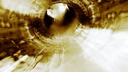 Wall Mural - A tunnel vortex of abstract grunge forms (Loop).