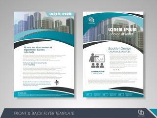 Wall Mural - Brochure layout design template