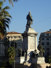 Statue, Piazza Cavour, Roma, Italia