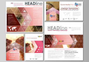 Wall Mural - blog graphic business templates. page website design template, abstract vector layout. romantic coup