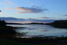 Calm Waters Over Loch Dunvegan In Scotland