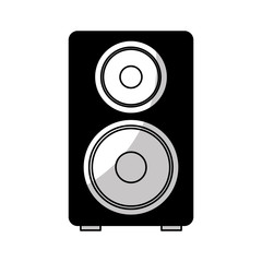 Canvas Print - speaker audio device icon vector illustration design