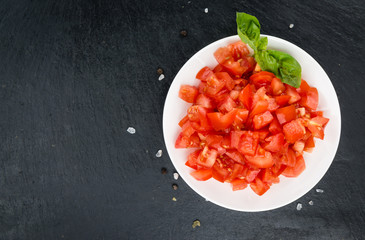 Wall Mural - Portion of Diced Tomatoes