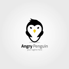 Wall Mural - Penguin Logo Vector Design Illustration. Suitable for company logo. Suitable for product branding