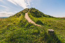 Path Up Grassy Mound