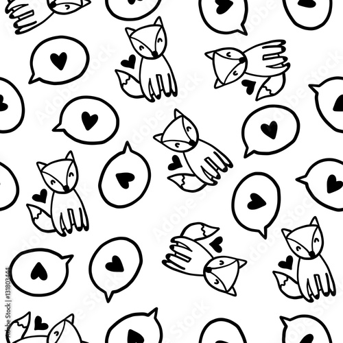 Materiał do szycia Ładny wzór Doodles