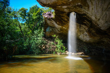The Waterfall From The Hole In Ubon Ratchathani Of Thailand, Called Sang Chan Waterfall.