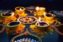 Earthen Lamp, Diwali Festival