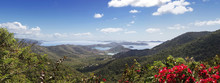 Panoramic Hilltop View Of The Virgin Islands From St John