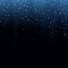 Blue Glitter Stardust Background. Vector Illustration