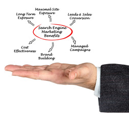 Wall Mural - search engine marketing benefits