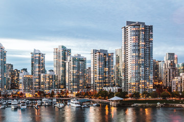 Canvas Print - False Creek in Vancouver, Canada