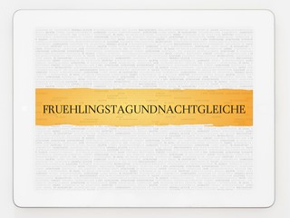 Poster - Frühlingstagundnachtgleiche