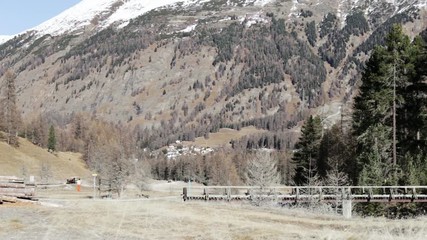 Wall Mural - Landscape in Val Roseg in Svitzerland