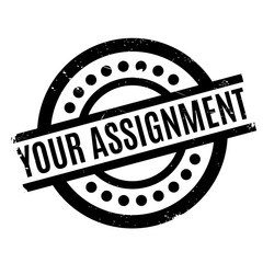 Wall Mural - Your Assignment rubber stamp