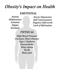 Wall Mural - Obesity's Impact on Health