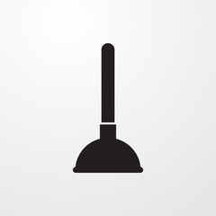 Wall Mural - plunger icon illustration