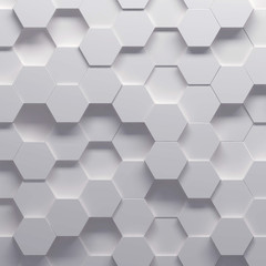 Poster - 3d illustration of geometric pattern